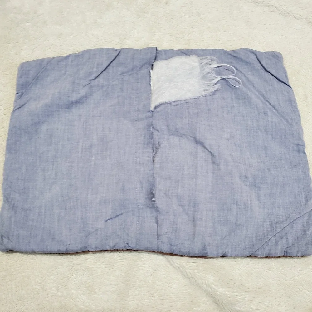Pottery‎ Barn Kids Red Quilted Football Toddler Crib Pillow Sham Cover Set Pair